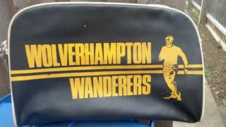 Vintage 1960s 1970s Wolves Wolverhampton Football School Bag Holdall Very Rare