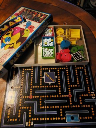 Vintage Milton Bradley Pac - Man Board Game Rare 1980