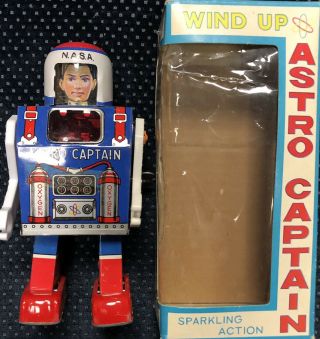 Rare Astro Captain Robot/ahi/ Mib/japan