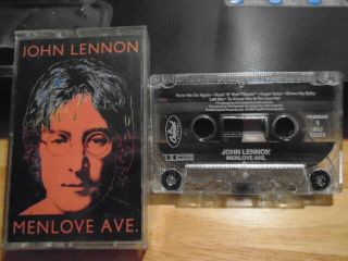 Rare Oop John Lennon Cassette Tape Menlove Ave.  Beatles Phil Spector Yoko Ono 86