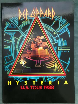 Def Leppard Hysteria Tour Book Tour Merch Rare