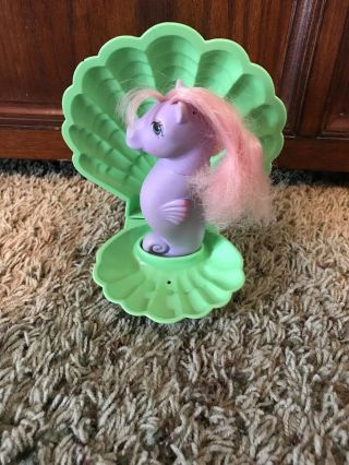 My Little Pony Vintage 1984 Adult Sea Pony Sea Breeze With Shell - Rare G1
