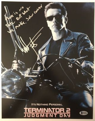 Edward Furlong Signed Terminator 2 11 X 14 Exact Proof Rare Movie Quote Bas