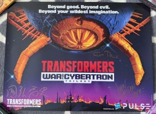 Sdcc 2019 Transformers War For Cybertron Poster Signed Print Hasbro Rare