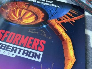 SDCC 2019 Transformers WAR FOR CYBERTRON Poster SIGNED Print Hasbro RARE 3