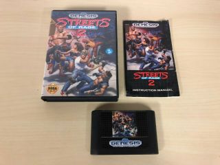 Streets Of Rage 2 Ii Sega Genesis Complete Game Cib Rare