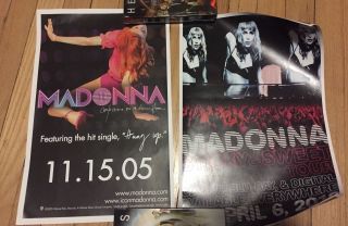 Two Rare Madonna Promo Posters 11x17 Confessions On Dancefloor Sticky Sweet Rare