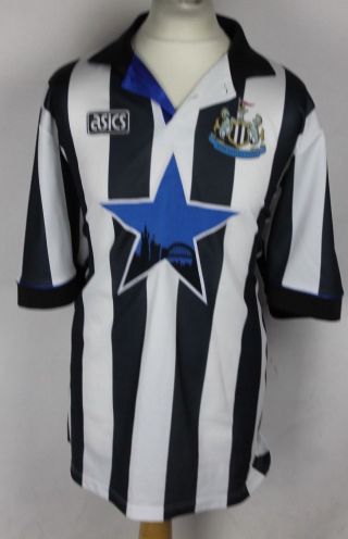 Vintage Newcastle United Home Football Shirt 93 - 95 Mens Xl Asics Rare