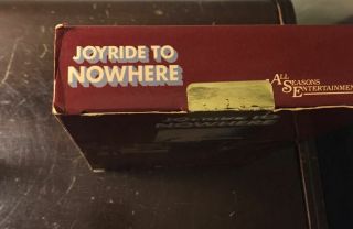 JOYRIDE TO NOWHERE - ALL SEASONS BIG BOX - VHS - RARE 70 ' s EXPLOITATION,  ACTION,  HORROR 5