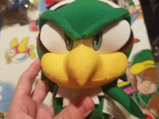 RARE GE Great Eastern Sonic the Hedgehog Jet The Hawk Green Bird Plush Toy SEGA 5