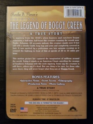 The Legend of Boggy Creek (DVD,  2002) Very Rare OOP Region 1 USA 2
