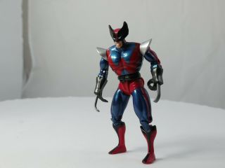 Rare X Men Wolverine Action Figure in Red and Blue Space Suit 4