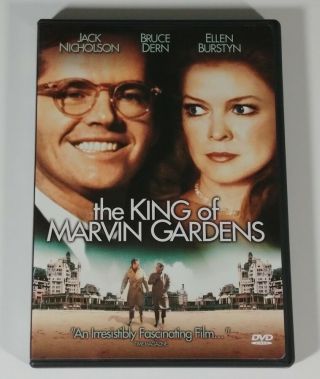 The King Of Marvin Gardens Dvd Jack Nicholson/bruce Dern/ellen Burstyn Rare R1