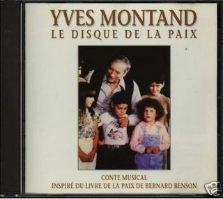 Yves Montand - Le Disque De La Paix Rare French Cd