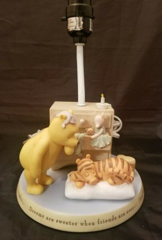 Classic Pooh Lamp Winnie The Pooh Rare Michel & Co Nursery Disney Baby