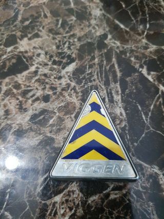 Saab Viggen Chrome Emblem / Badge Oem (not A 3d Sticker) 9 - 3 Aero 9 - 5 - Rare