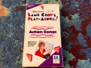 Lamb Chop’s Play Along Action Songs Vhs Shari Lewis 1992 Rare