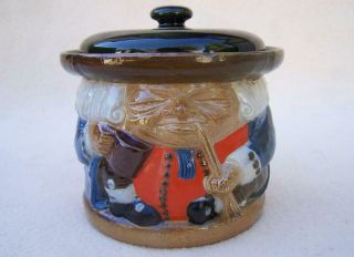 Rare Doulton Lambeth The Best Is Not Too Good Tobacco Jar X8593