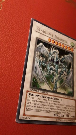 Stardust Dragon CT05 - EN001 Limited Edition SECRET RARE Yu - Gi - Oh Card 3