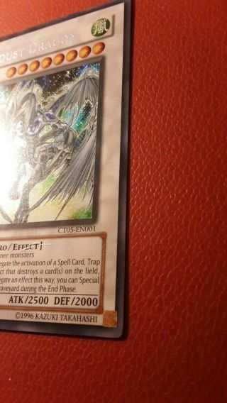 Stardust Dragon CT05 - EN001 Limited Edition SECRET RARE Yu - Gi - Oh Card 4