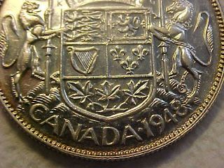 1948 Canada Half Dollar FIFTY CENT KEY DATE AU - PLUS KM - 45 RARE COIN 2