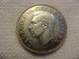 1948 Canada Half Dollar FIFTY CENT KEY DATE AU - PLUS KM - 45 RARE COIN 3