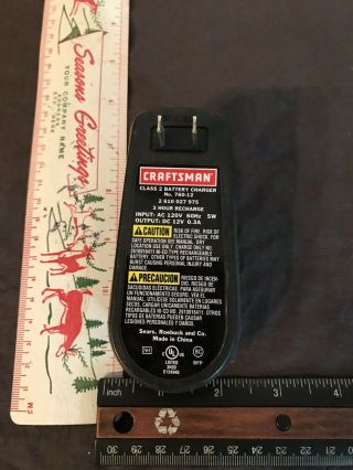 RARE Craftsman 4.  8V CHARGER ONLY for Cordless Rotary Tool 760 - 12 3 Hour Charge 4