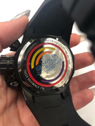 Invicta Russian Diver 22421 Men ' s 52mm Colorful Dial Chronograph Watch RARE 8