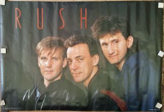 Rush 1984 Portrait Poster Approx 22x 32 Rare Vintage 80 