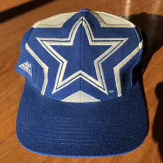 Rare Vintage Nfl Dallas Cowboys Apex One The Game Big Logo Style Snapback Cap