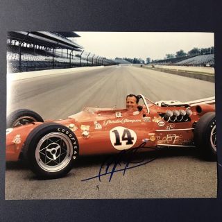 Aj Foyt Hand Signed 8x10 Photo Autographed Indy Car Racing Legend Very Rare