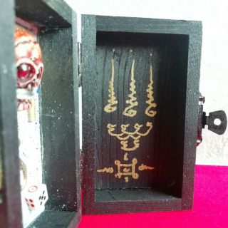 Hunting Voodoo Dybbuk Stuffed Thai Yantra Magick Coffin Box F 13 Friday Rare 4
