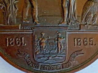 Rare CIVIL WAR HONORABLY DISCHARGED MEDAL Geo.  W.  Steinbeck WV 15th REG 7