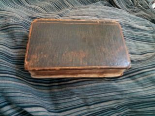 1815 Pocket Holy Bible French War 1812? Antique Praying Daly.  Rare Estate Find