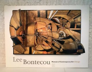 Lee Bontecou Museum Of Contemporary Art Chicago Poster Untitled Print 1991 Rare