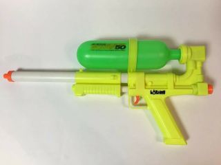Vintage 1990 Larami Soaker 50 Water Squirt Gun Toy Collectible 