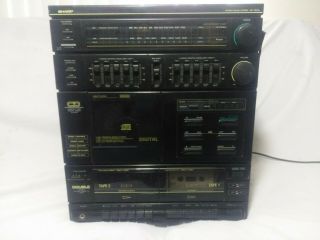 Rare Vintage Sharp Stereo Music System Sg750cd