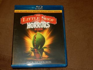 The Little Shop Of Horrors " In Color " Blu - Ray Rare Oop Restored B&w Version Inc.