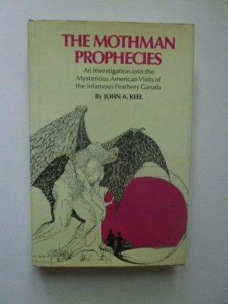 The Mothman Prophecies John Keel 1st Print Hbdj Rare Cryptozoology Ufo Bigfoot