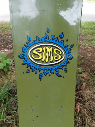1993 Sims Noah Salasnek Rare Vintage Green Pro Snowboard Skateboard 4