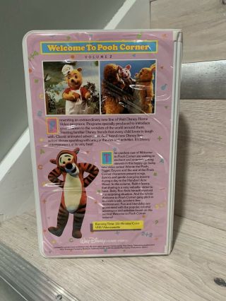 Welcome to Pooh Corner Volume 2 VHS DISNEY RARE 3