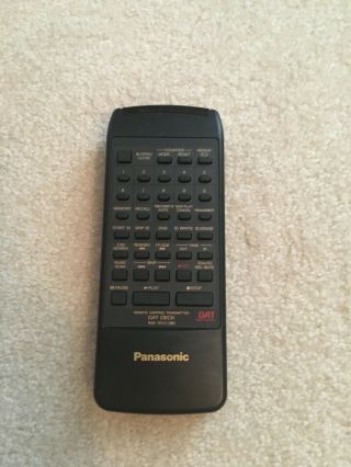 Rare Panasonic Sv - 3800 Dat Remote (rak Sv012wh) - Priced To Go - Until