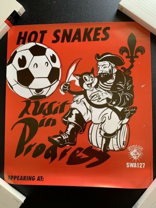 Hot Snakes Audit In Progress Promo Poster Swami 2004 Drive Like Jehu Rare Punk