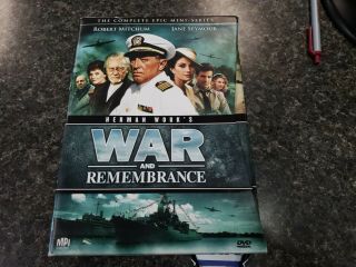 War And Remembrance - The Complete Series (dvd,  2008,  13 - Disc Set) Like Rare