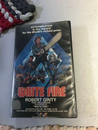 White Fire Rare Oop Vhs Big Box Slip