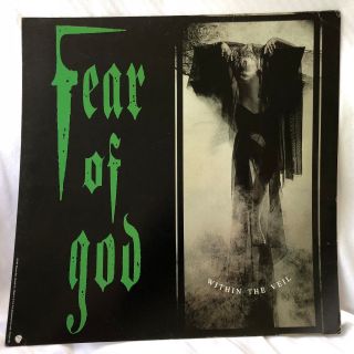 Fear Of God Within The Veil 12 X 12 Promo Lp Flat / Poster - Rare