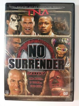Tna No Surrender 2007 (ultra Rare Dvd) Wwe Wwf Impact Angle Sting Macho Man