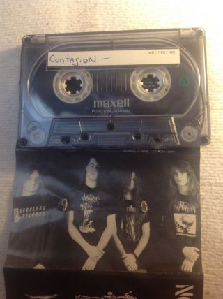 Contagion Seclusion Rare Death Metal Cassette 1992 Band Released Death Obituary 3