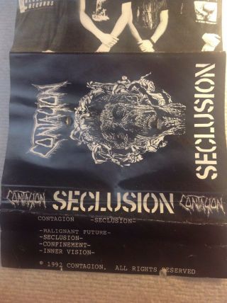 Contagion Seclusion Rare Death Metal Cassette 1992 Band Released Death Obituary 4