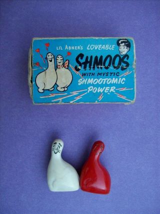 Vintage Set No 616 Li’l Abner’s Loveable Shmoo Magnets Rare Box Al Capp